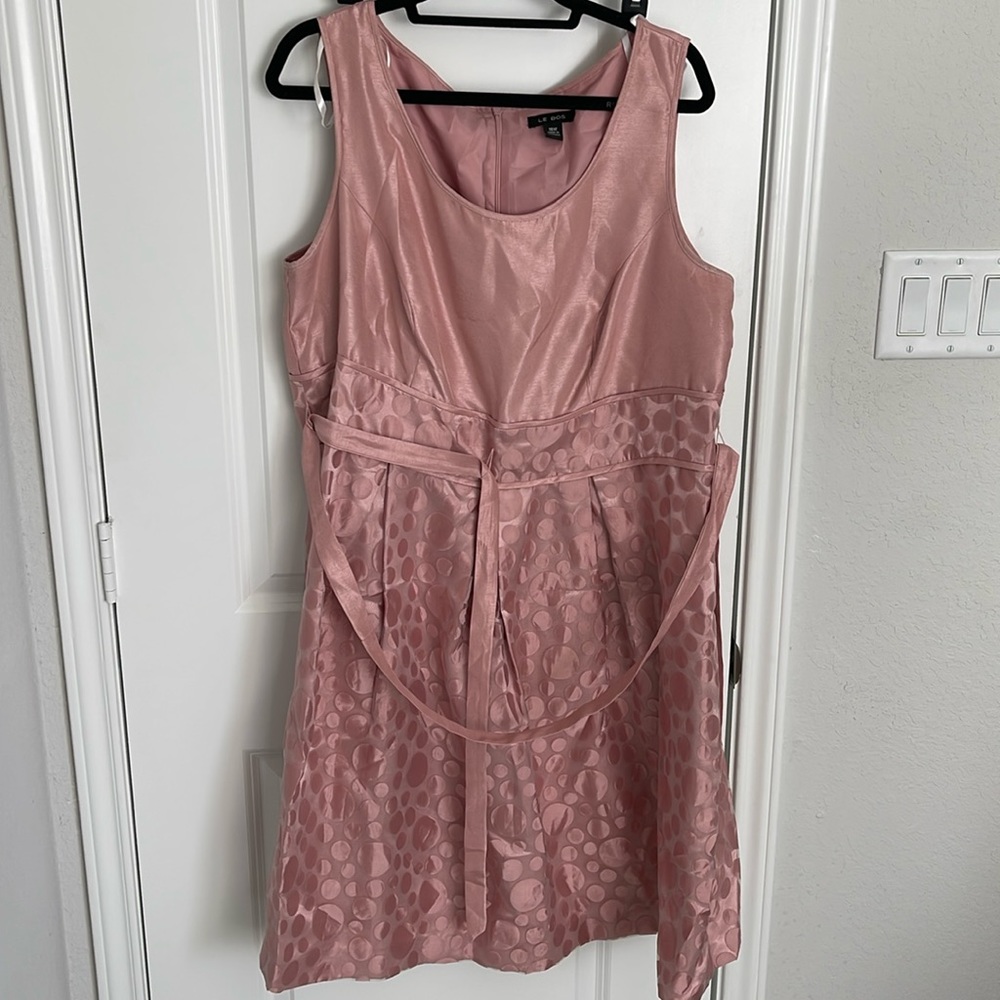 Mauve Polka Dot Dress